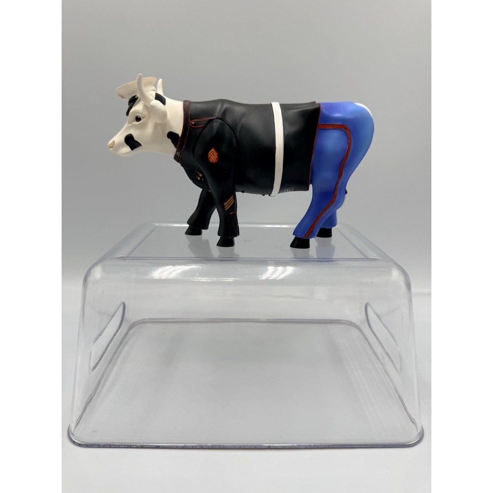 Cow Parade "The Few, the Proud, the Moorines" Resin Figurine #7295 Vintage 2004